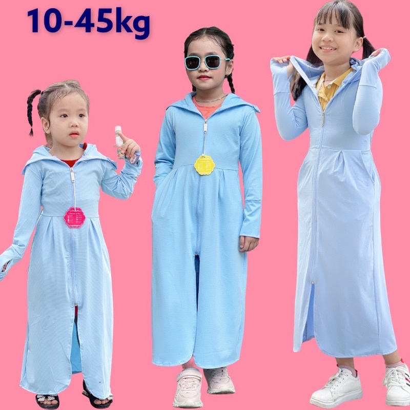 Áo Chống Nắng Toàn Thân Trẻ Em Đi Nắng Chống Tia UV Gây Hại Cho Da Không Đổ Mồ Hôi