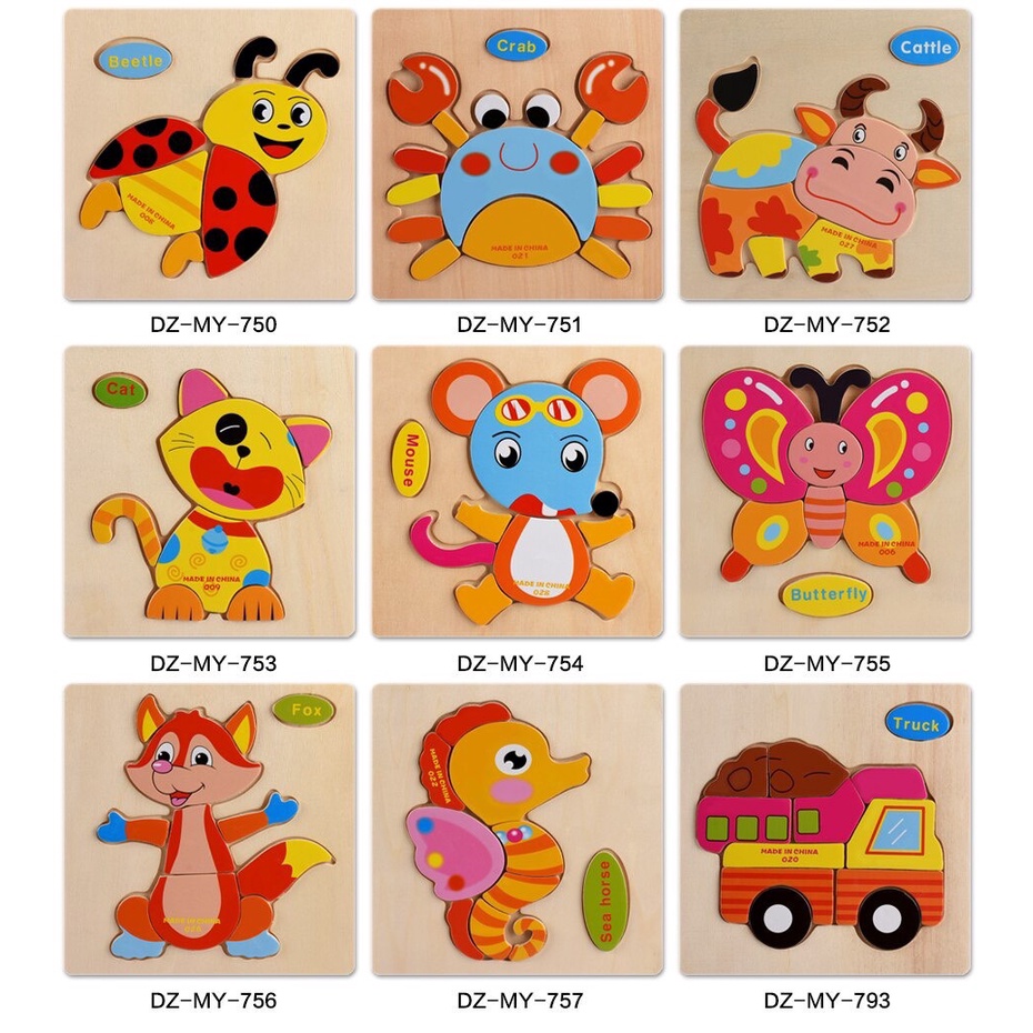 Tranh Ghép Gỗ Cho Bé, Tranh Ghép Hình Kèm Phiên Âm Tiếng Anh Bằng Gỗ Giúp Bé Vừa Học Vừa Chơi Phát Triển Tư Duy