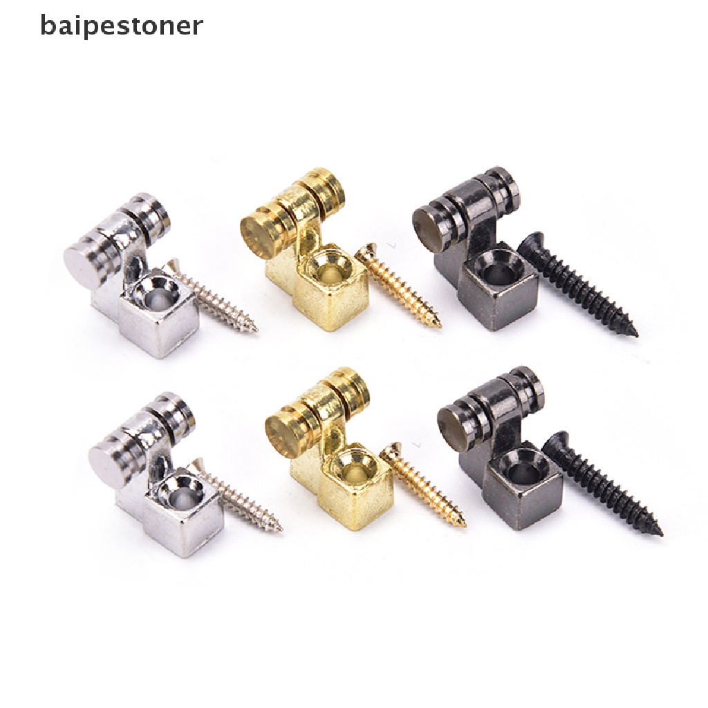 Set 2 Con Lăn Cố Định Dây Đàn Màu Bạc Cho Guitar Điện