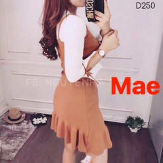 Sét đầm yếm +áo cát hàn thun da cá