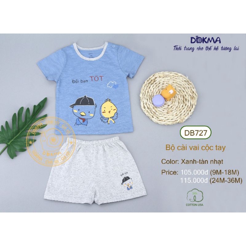Dokma bộ cộc tay bé trai, bé gái