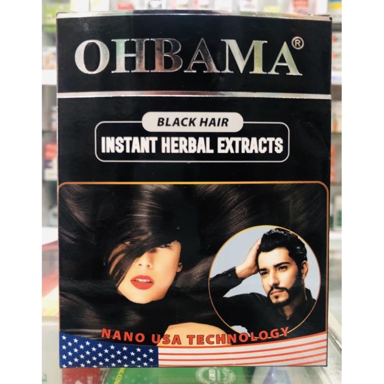 Dầu Gội Đen Tóc Thảo Mộc Ohbama Gội là Đen Chính hãng Gói 20ml