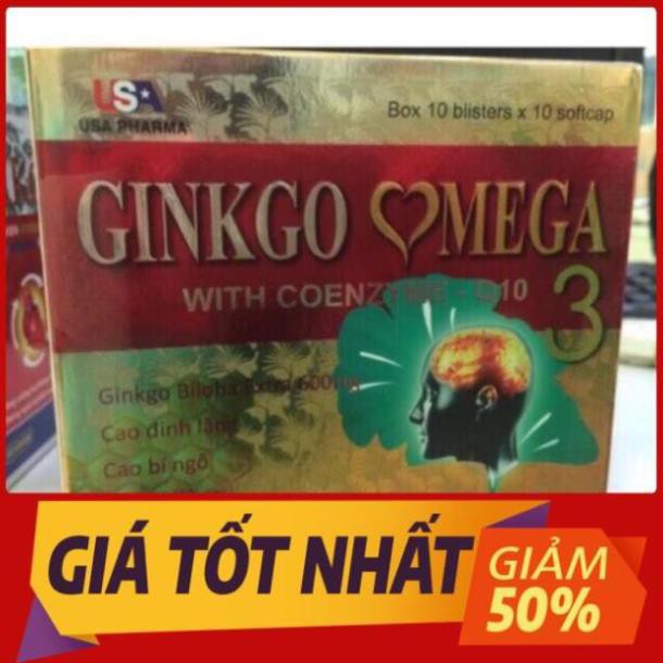 Bổ não Ginkgo omega 3 giúp tăng cường lưu Thông tuần hoàn máu não