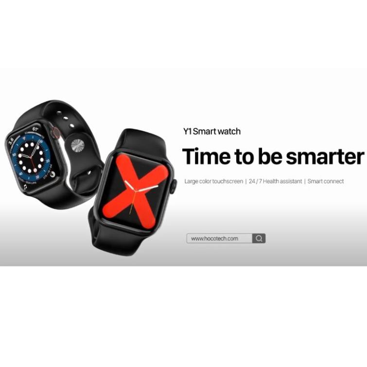 Smart Watch Đồng hồ thông minh Hoco Y1 kết nối Bluetooth hỗ trợ nghe gọi, theo dõi sức khỏe, thể thao...