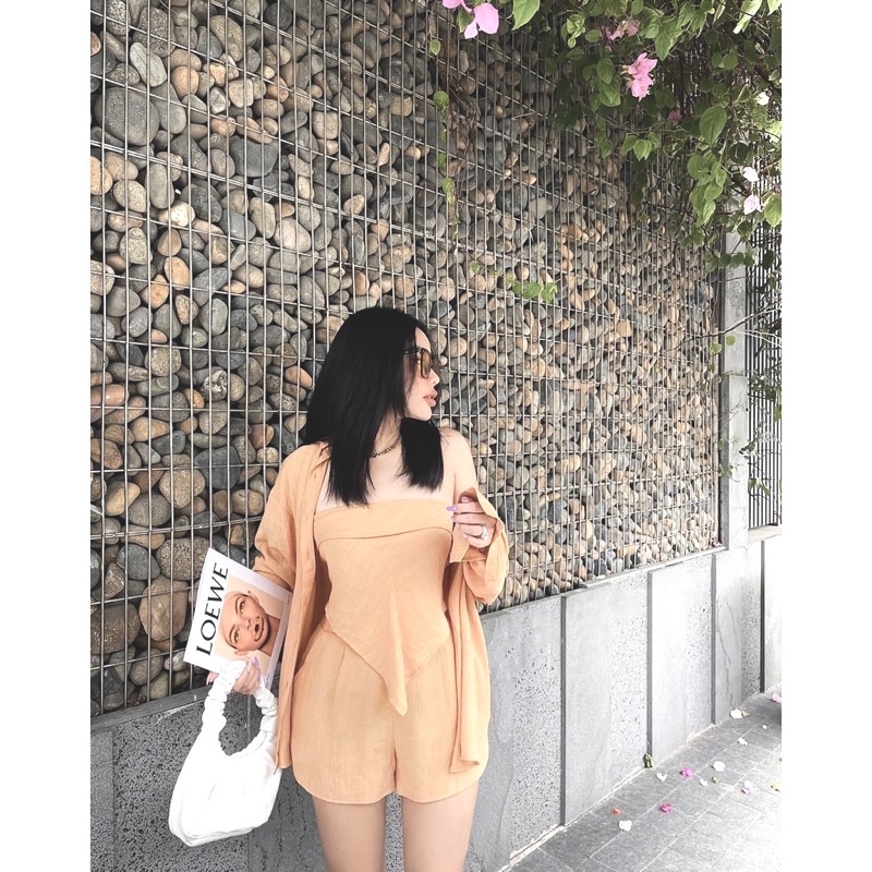 SET 3 MÓN ĐI BIỂN ĐŨI SORT KÈM ÁO YẾM