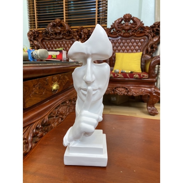Tượng im lặng là vàng Decor phòng phong cách Bắc Âu