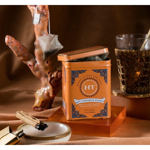 Trà đen cam quế Cinnamon Sunset Harney and Sons hộp thiếc