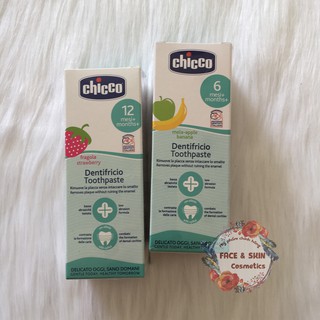 Kem đánh răng Chicco cho bé >12 tháng nuốt được