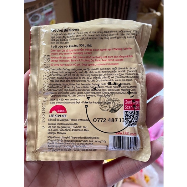 SỐT ƯỚP ĐỒ NƯỚNG LEE KUM KEE GÓI 45GR