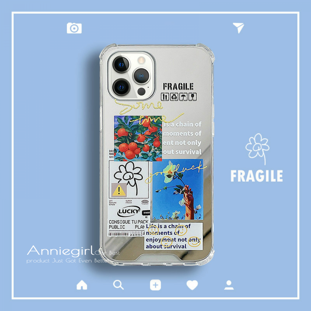 ốp điện thoại Tráng Gương In Chữ Cá Tính Cho Iphone 12 11 Pro Max X Xs Max Xr 8 7 Plus Se | BigBuy360 - bigbuy360.vn