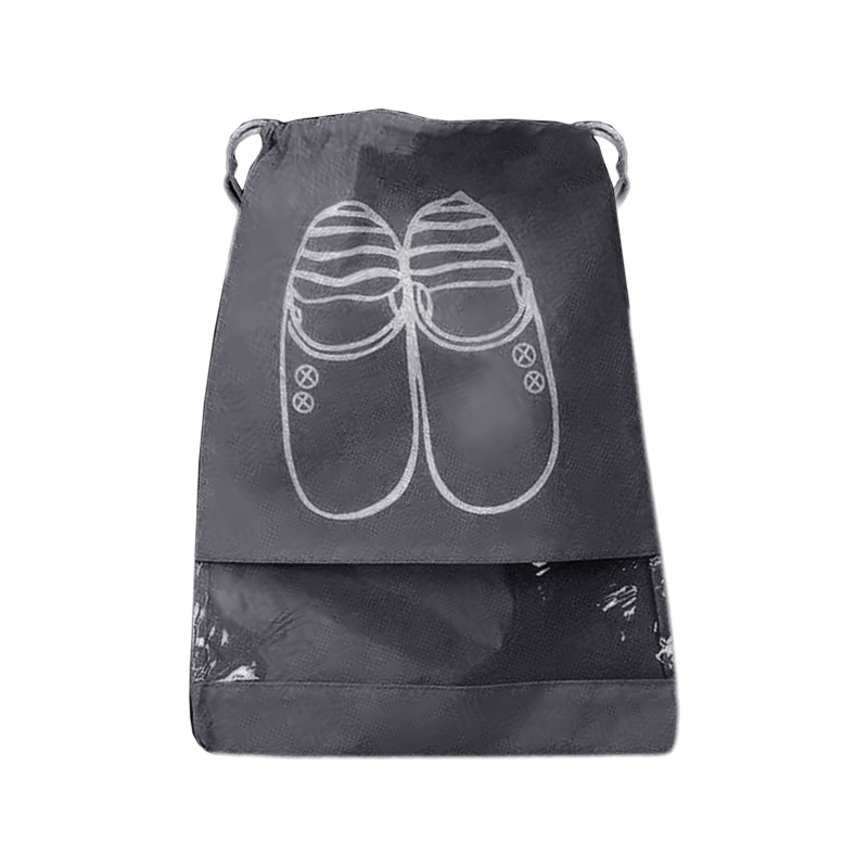 Túi Đựng Giày Thể Thao Bằng Vải Không Dệt Chống Nước Chống Bụi Có Dây Rút Cho Nam Nữ