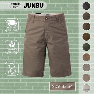 Quần short to nam trung niên Vĩnh Tiến size đại vải Cotton ngố cuộn 295 Chính Hãng JUNSU