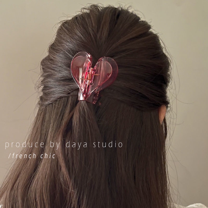 Bán Nóng✿Kẹp Hình Cá Mập Hai Lớp Acrylic Chất Lượng Cao Phong Cách Pháp Ngọt Ngào