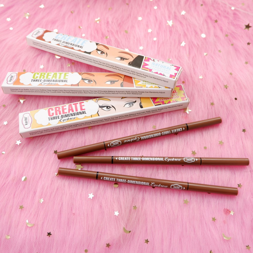 Chì Kẻ Lông Mày Karite Create Three-Dimensional Hai Đầu, Chống Mồ Hôi, Chống Thấm Nước Lâu Trôi Tự Nhiên 2g NPP Shoptido | BigBuy360 - bigbuy360.vn