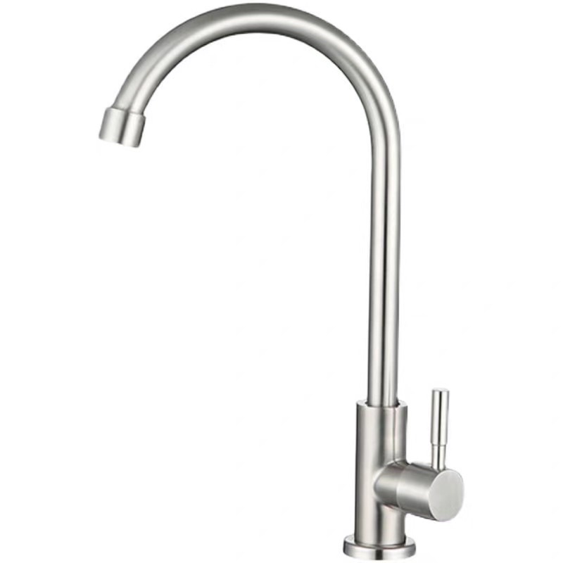 Vòi Chậu Rửa Bát Đơn Lạnh INOX 304 Không Han Gỉ