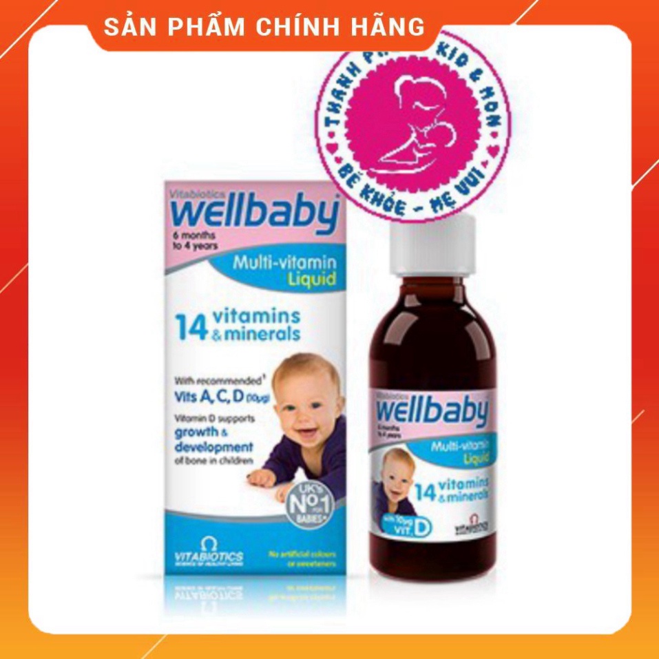(SALE 50% ) Wellbaby ( 30ml ) - Vitamin Tổng Hợp Cho Bé Chính Hãng Của Anh (date 7/21)