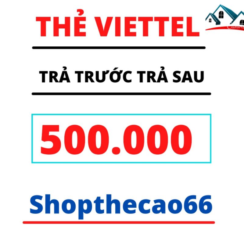 Thẻ viettel 500k nhanh