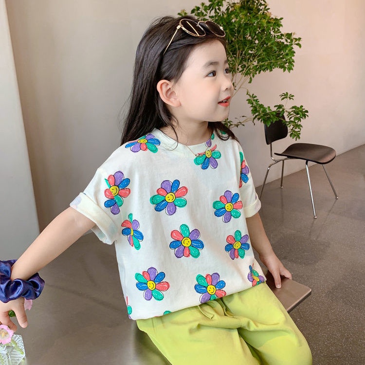 [Babycat] Áo Sơ Mi Tay Ngắn Phong Cách Công Chúa Hàn Quốc Thời Trang Mùa Hè Kiểu Công Chúa Dành Cho Bé Gái 2022