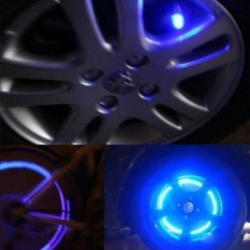 Set 2 đèn LED gắn van bánh xe đạp độc đáo