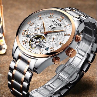 Đồng hồ nam Kinyued dây inox máy automatic