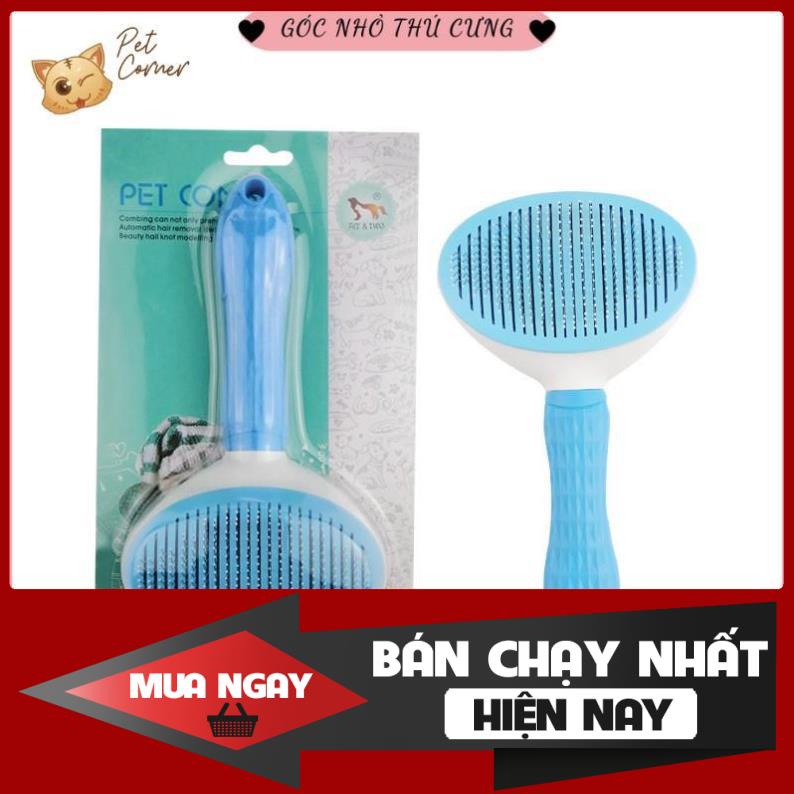 [❌GIÁ SỈ❌] Lược chải lông chuyên dụng có nút bấm nhả lông cho thú cưng (Lược chải lông, gỡ rối lông cho chó mèo) ❤️