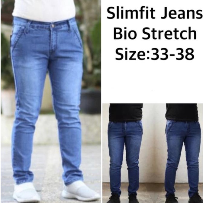 Quần Jean Nam Slimfit / Skinny Jumbo Bio - Size 33-38