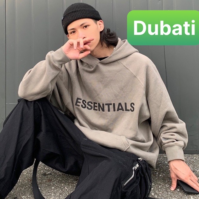 Áo Khoác Hoodie, Áo Nỉ Nam Nữ From Rộng In Chữ Essentials Sành Điệu- DUBATI FASHION