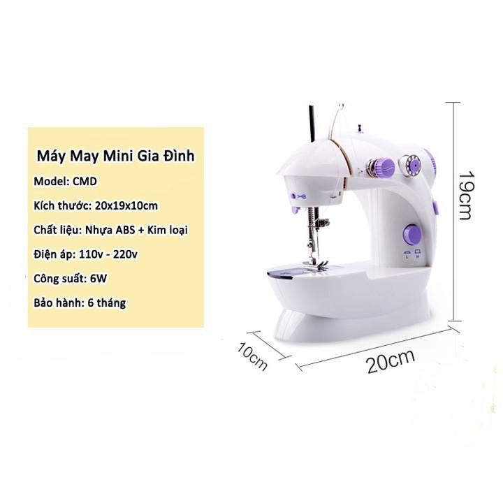 Máy khâu mini 💥 Cầm Tay 💥 Có đèn led hỗ trợ may vá, vật dụng tiện lợi cho mọi gia đình -Bảo Hành 6 tháng