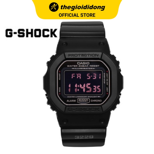 Đồng hồ điện tử nam dây nhựa G-SHOCK DW-5600MS-1DR Đen