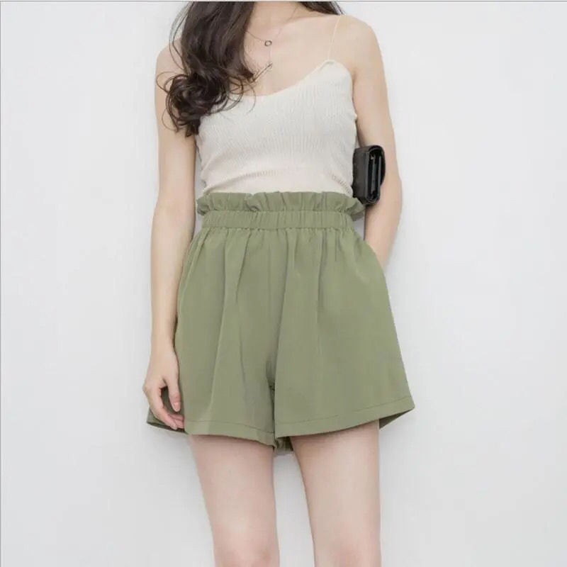 Quần Short Ống Rộng Lưng Cao Thời Trang Xuân Hè Cho Nữ Lên Đến 300kg 200kg | BigBuy360 - bigbuy360.vn
