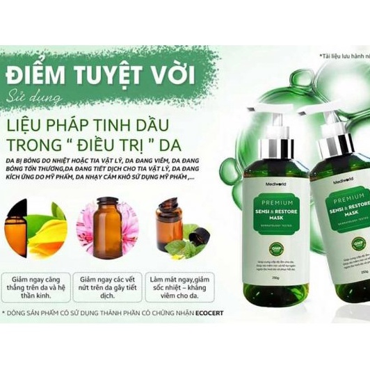 PREMIUM SENSI & RESTORE MASK | Mặt Nạ Thải Độc Sensitive Mask Mediworld