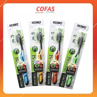 bàn chải đánh răng than tre hoạt tính Hàn Quốc BOSSI lông siêu mềm mịn