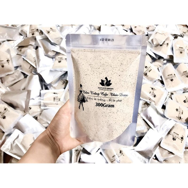 Ủ trắng cafe thảo dược gói 300g handmade | BigBuy360 - bigbuy360.vn