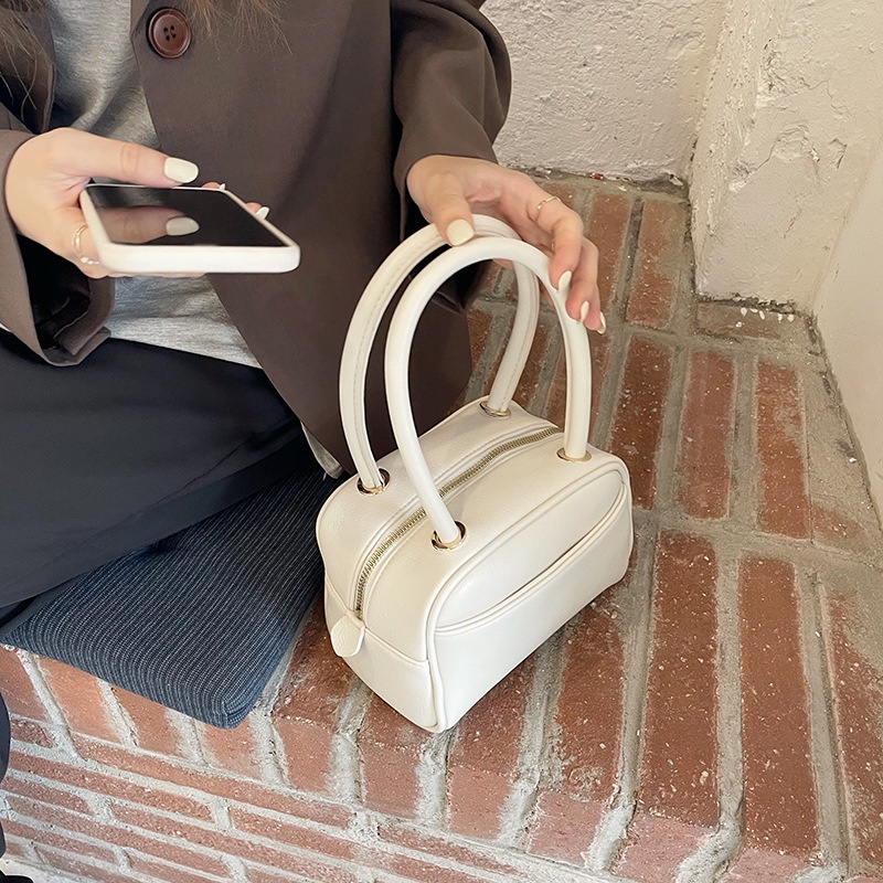 Túi Xách Màu Trơn Dễ Phối Đồ Đơn Giản Thời Trang Phong Cách Hàn Quốc