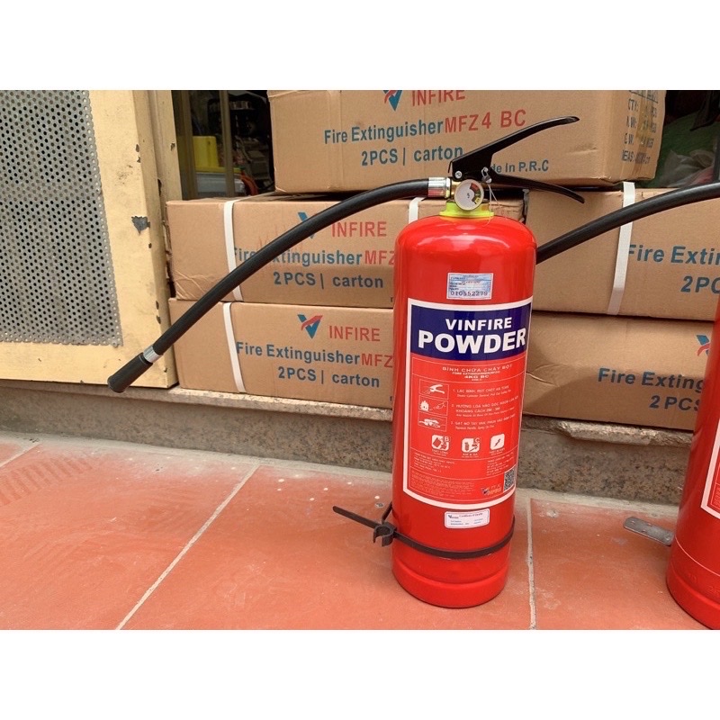 Bình Cầu Chữa Cháy Bột MFZ8 BC 8Kg Vinfire Thiết Bị Phòng Cháy Chữa Cháy