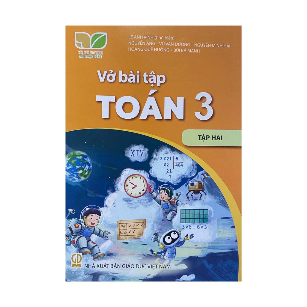 Sách - Vở bài tập Toán 3 tập 2 ( Kết nối tri thức )+ Bán kèm 1 quyển Bé tập tô màu 15k