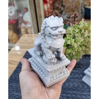 Bộ 02 tượng Kỳ Lân trắng size 12cm