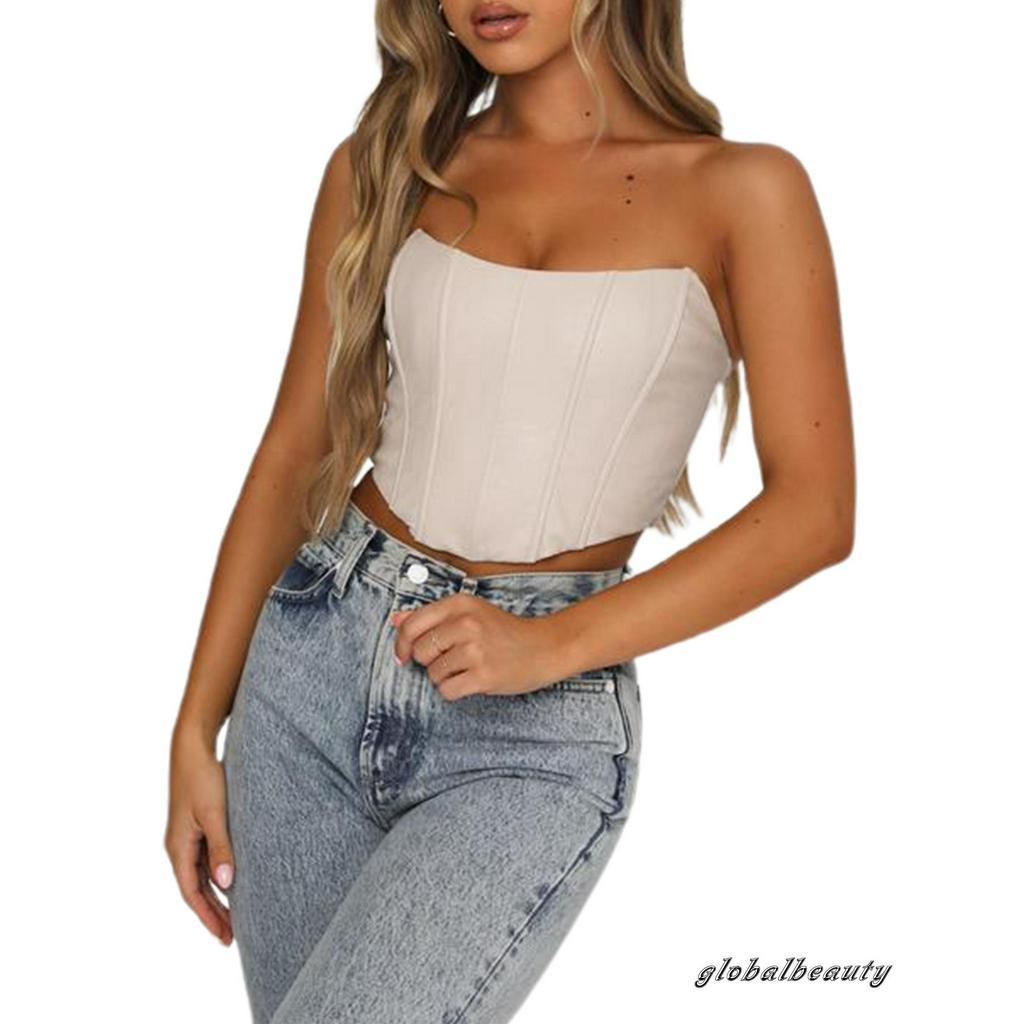 Áo Ống Bằng Da Pu Phong Cách Quyến Rũ Dành Cho Nữ | BigBuy360 - bigbuy360.vn