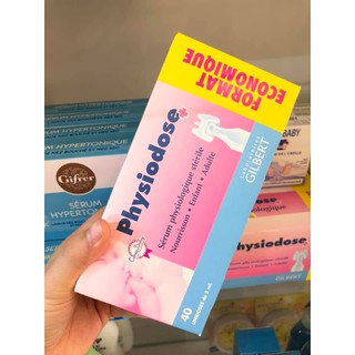Nước Muối Sinh Lý Physiodose Gilbert Pháp 0.9% Cho Bé, 5ml x 40 ống