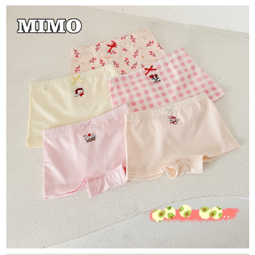 COMBO 5 QUẦN LÓT BÉ GÁI CAO CẤP HOẠ TIẾT HOA TULIP