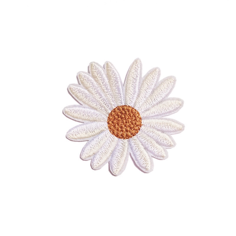 Sticker ủi thêu hình hoa cúc xinh xắn