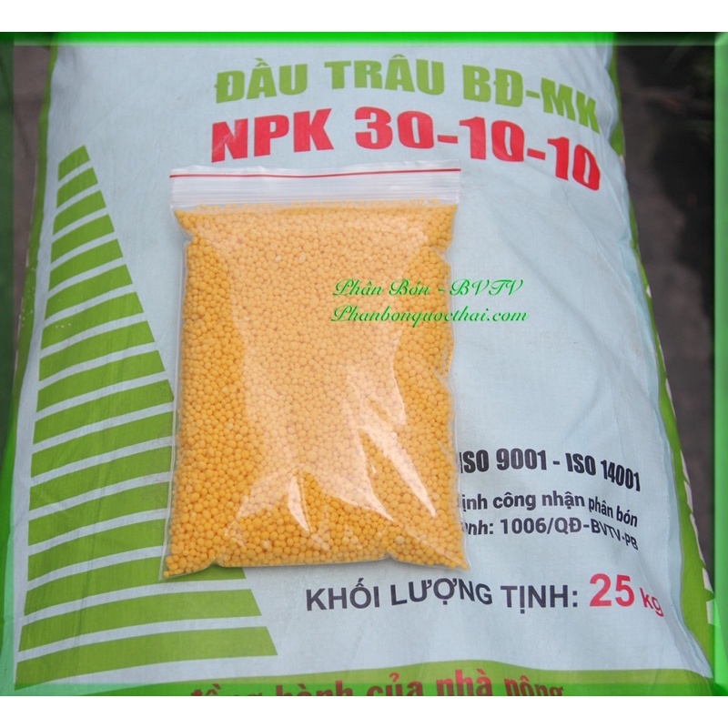 Phân bón gốc NPK Đầu Trâu 30 10 10 Kích Nảy Chồi, Ra Lá, Đẻ Nhánh