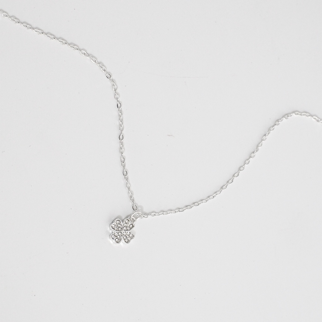 Dây chuyền bạc 925 mặt cỏ 4 lá phong cách Hàn Quốc dành cho nữ ANTA Jewelry - ATJ3557