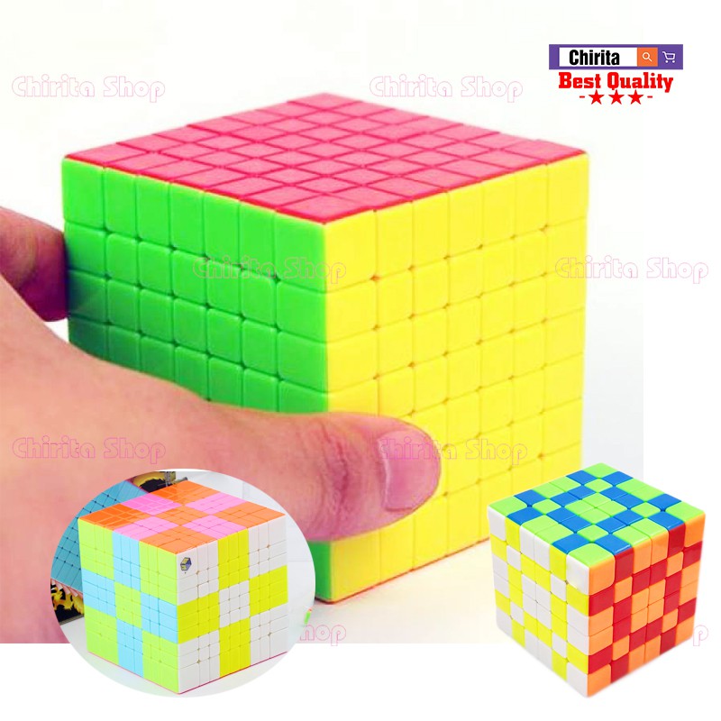 Combo 3 Rubik - Rubik 5x5 + 6x6 Không viền + 7x7 Không Viền - CAO CẤP
