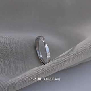 Nhẫn hở mạ bạc 925 thiết kế đơn giản sang trọng cho nữ
