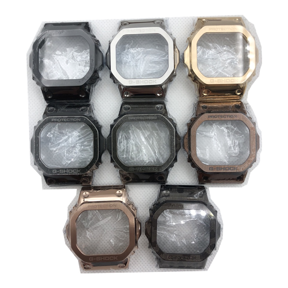 Dây đeo và ốp thay thế bằng thép không gỉ thời trang cho Casio DW-5600 GW-M5610 GW-M5600 GW-5000 DW-5025 (có bán lẻ)
