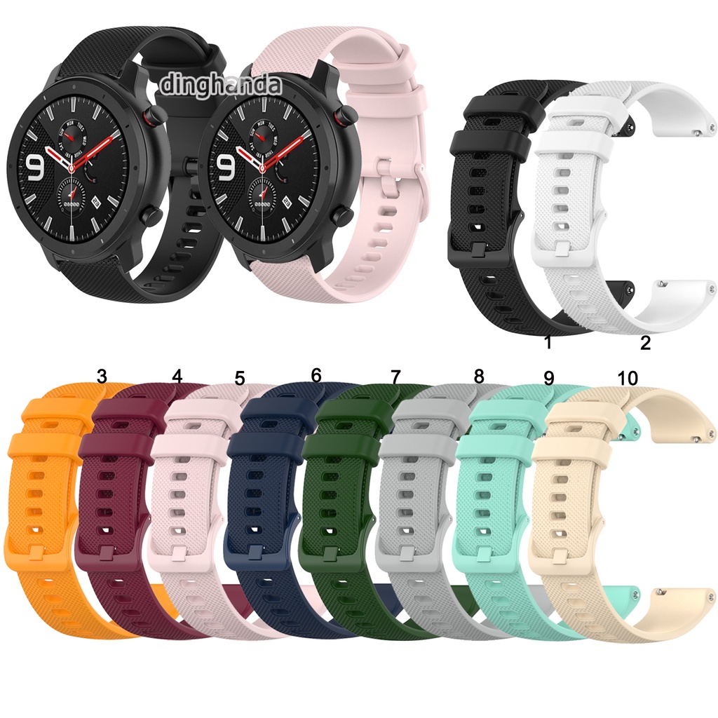 Dây đeo đồng hồ silicon cho Huami Amazfit GTR 42mm 47mm GTR2 GTR 2e GTR 3 pro