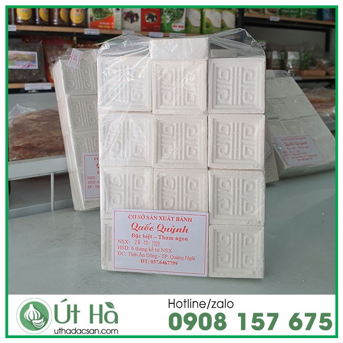 Bánh Phục Linh Quảng Ngãi Bịch 400gr Món Bánh Bình Dị Mát Từ Bột, Ngọt Dịu Của Đường Và Hương Lá Dứa - Út Hà Đặc Sản