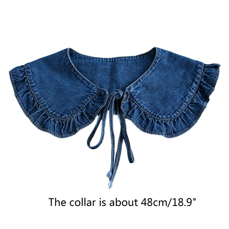 Áo Choàng Poncho Giả Nhún Bèo Phong Cách Cổ Điển Có Thể Tháo Rời Cho Nữ