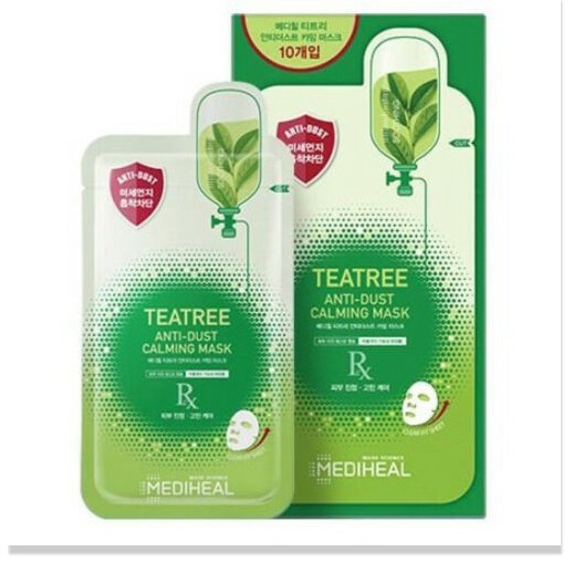 [Mã chiết khấu giảm giá mỹ phẩm chính hãng] Mặt Nạ Tinh Chất Tràm Trà Mediheal Tea Tree Anti-dust Calming Mask 27ml